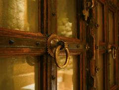 Mughal Carved Wood Doors, circa 19th Century
