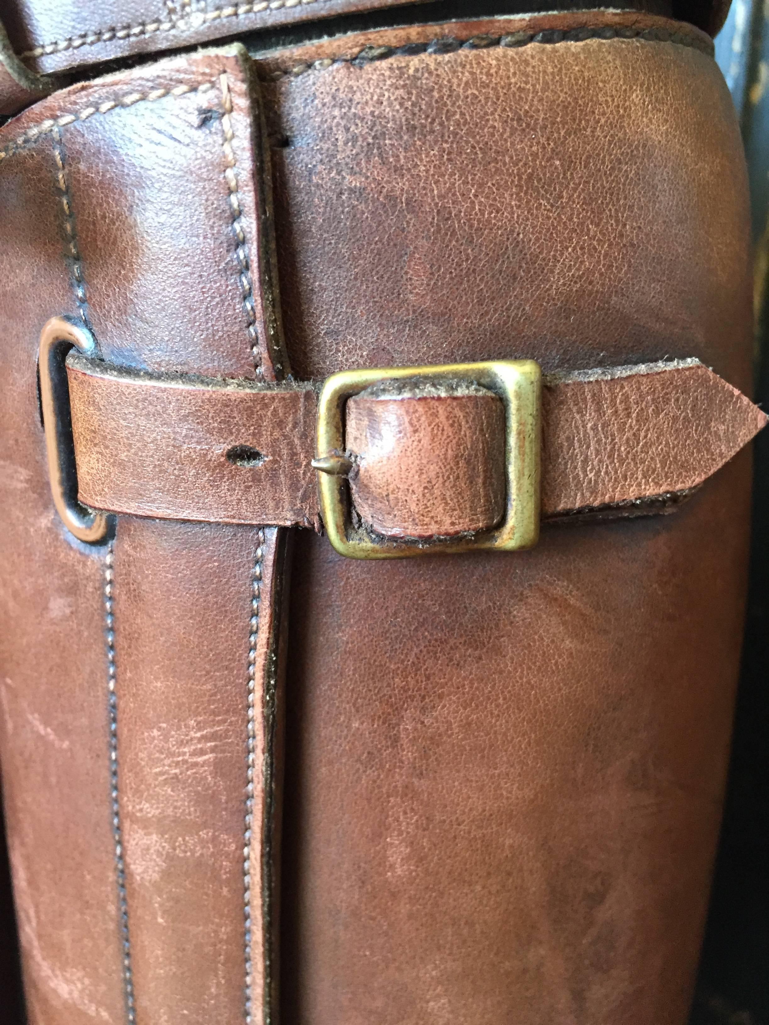 20th Century Vintage Edwardian Leather Boots For Sale