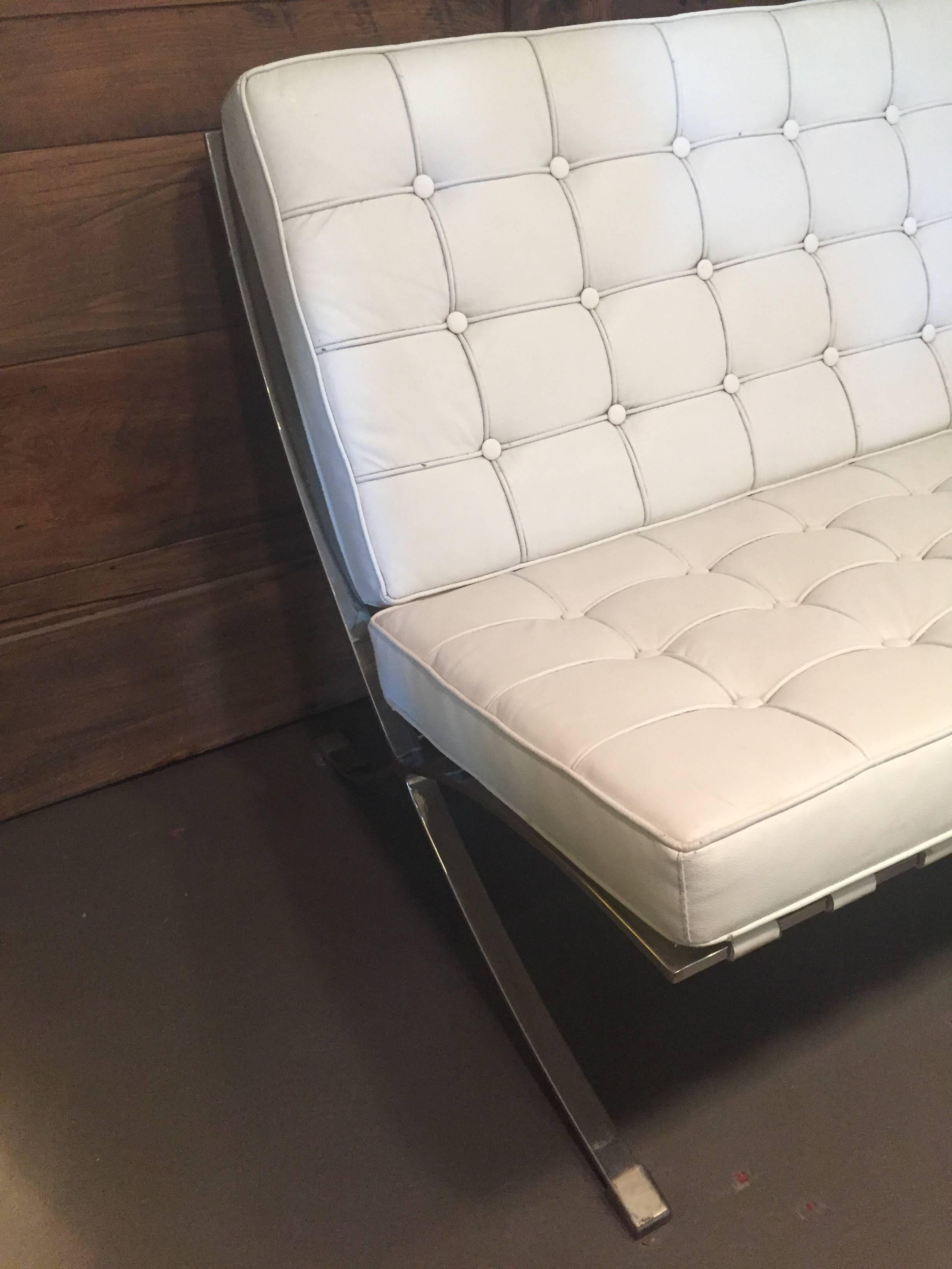 Contemporary White Sofa For Sale