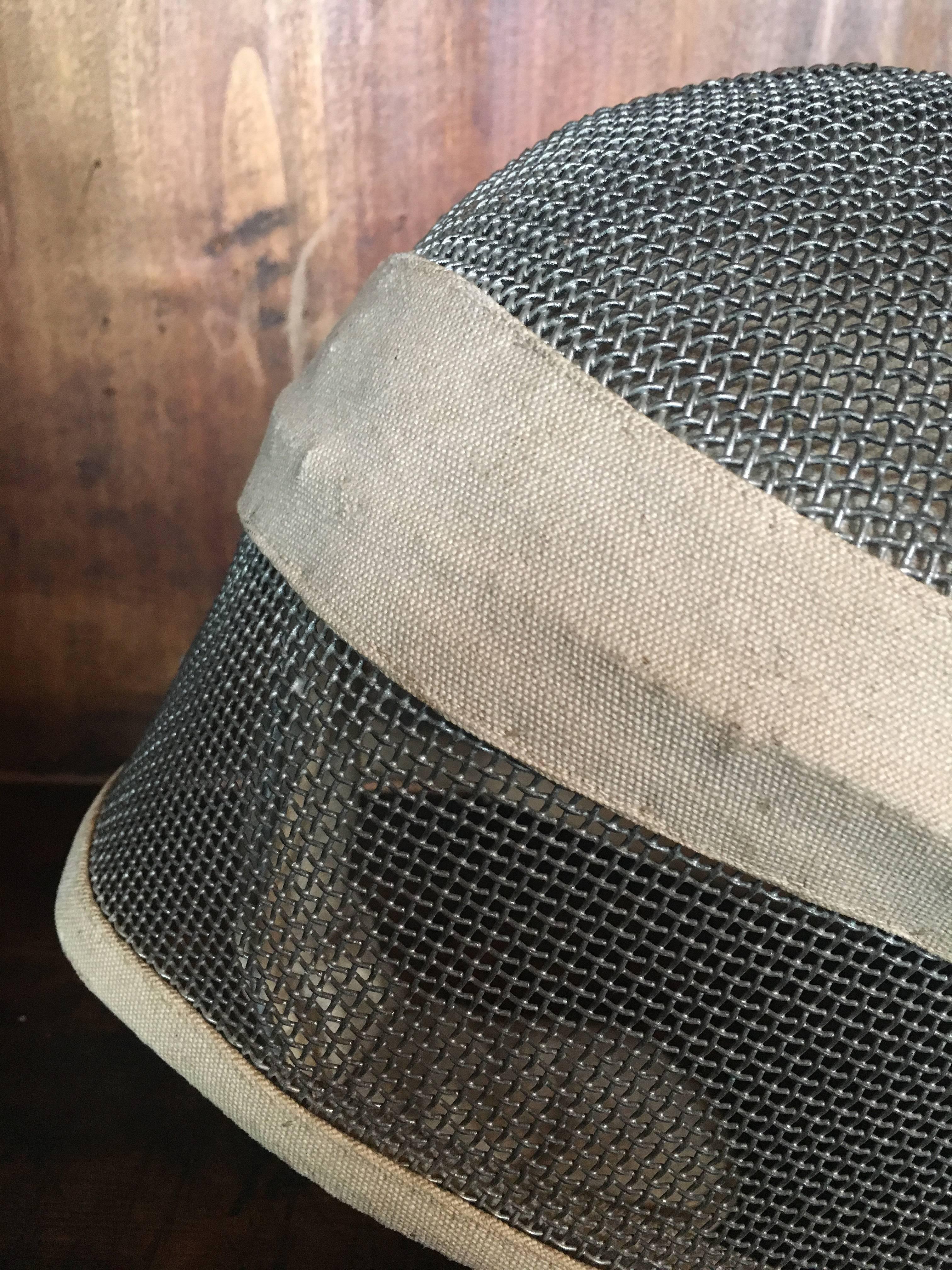 French Vintage Fencing Mask, France, circa 1940s