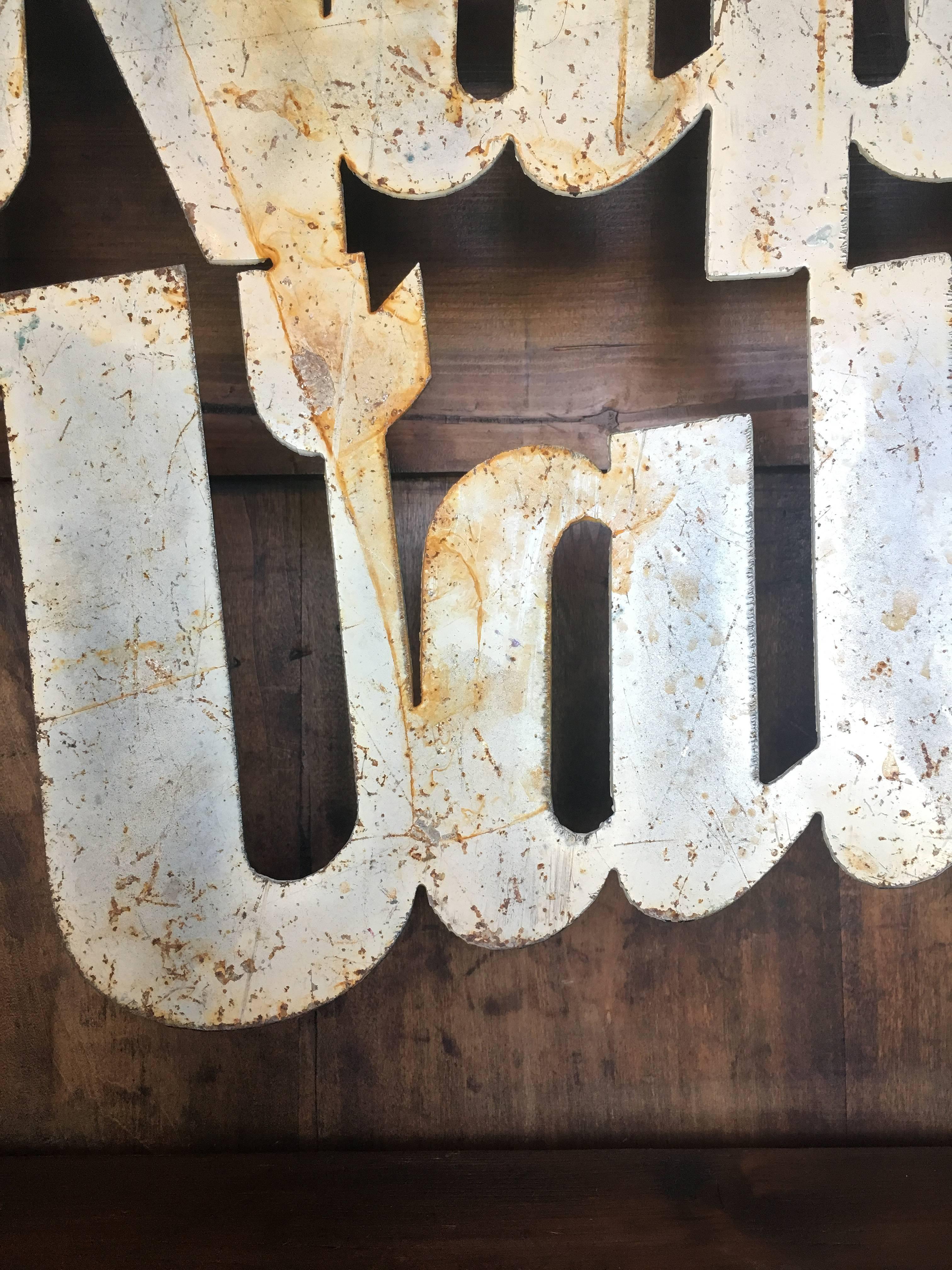 Metal Vintage Napa Valley Sign, circa 20th Century For Sale