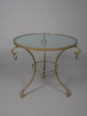 Pair of Round Regency Style Side Tables