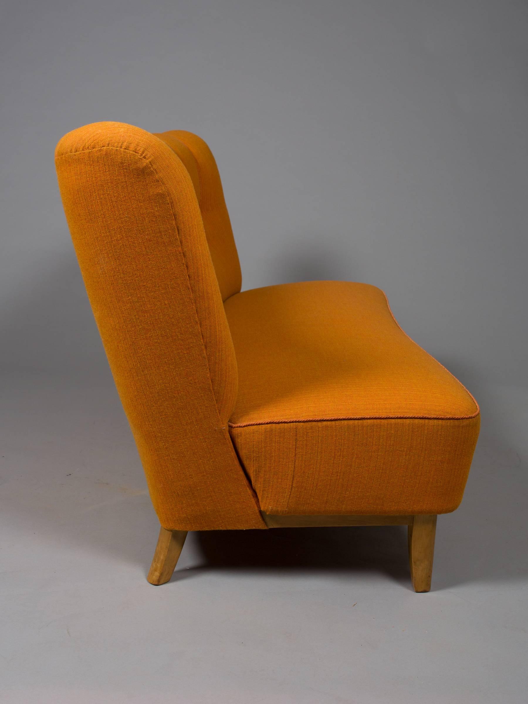 Mid-Century Modern Danish Armless Settee