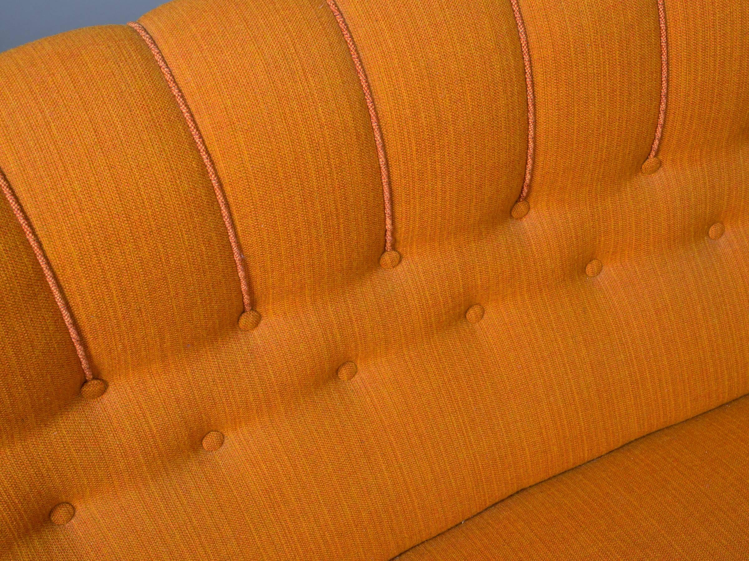 Danish Armless Settee 3