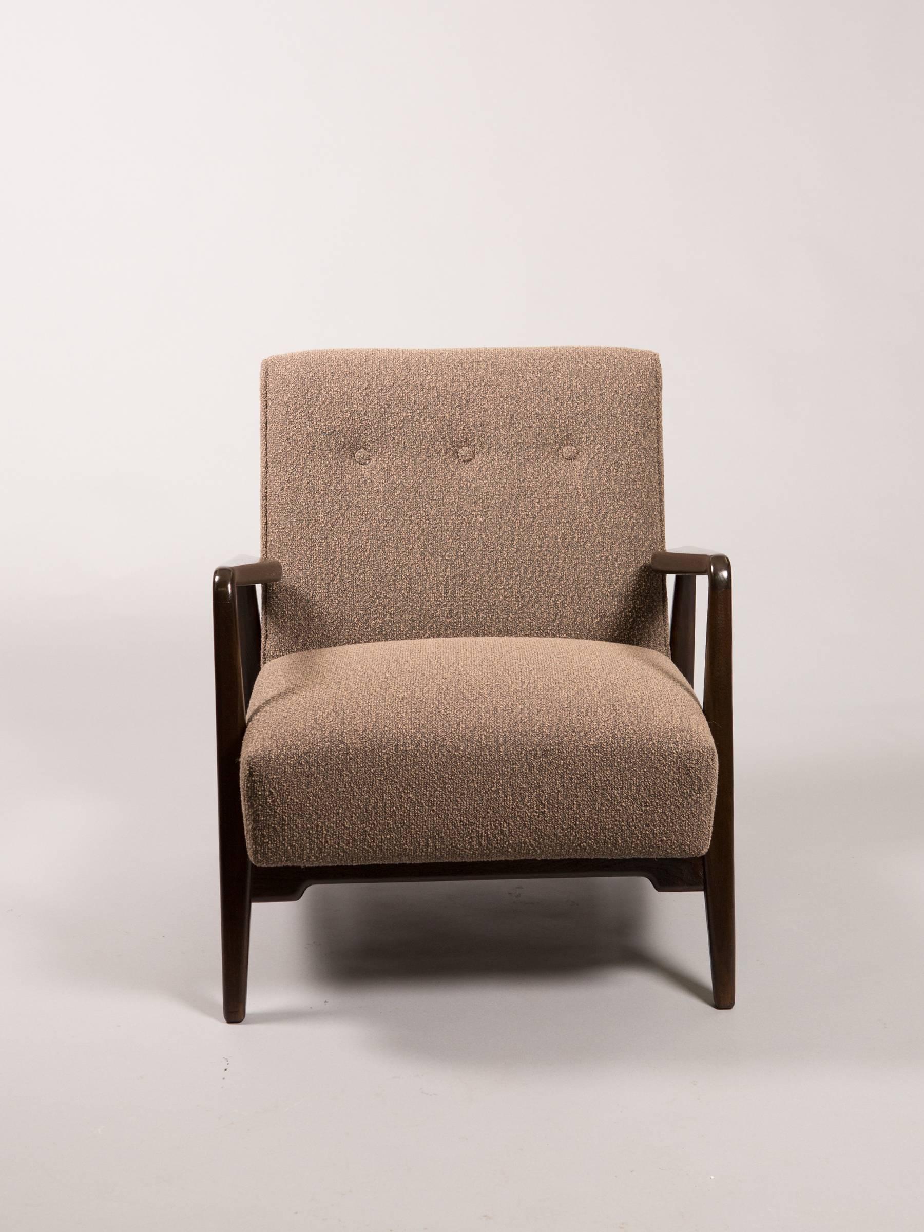 Mid-Century Modern Jens Risom Open Armchair