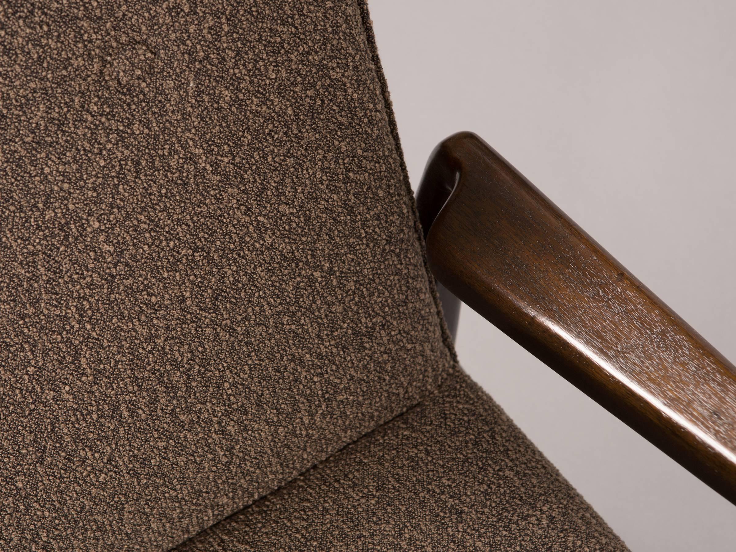 Walnut Jens Risom Open Armchair
