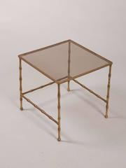 French Faux Bamboo Nesting Tables