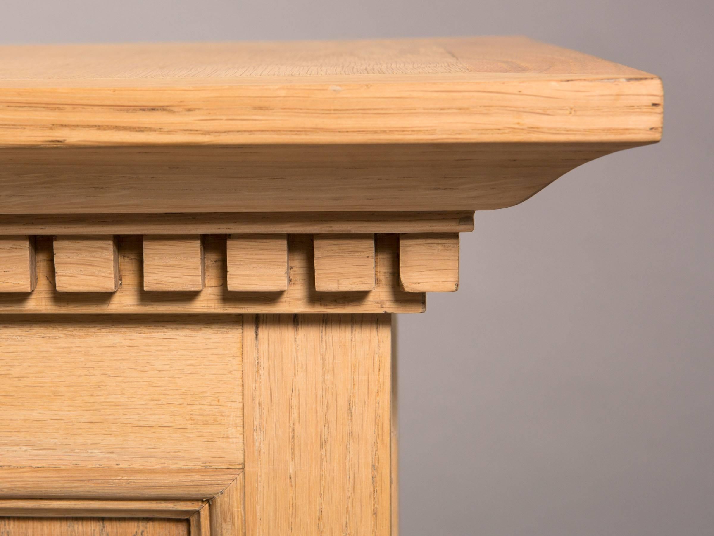 Neoclassical Style Raw Oak Pedestals 1