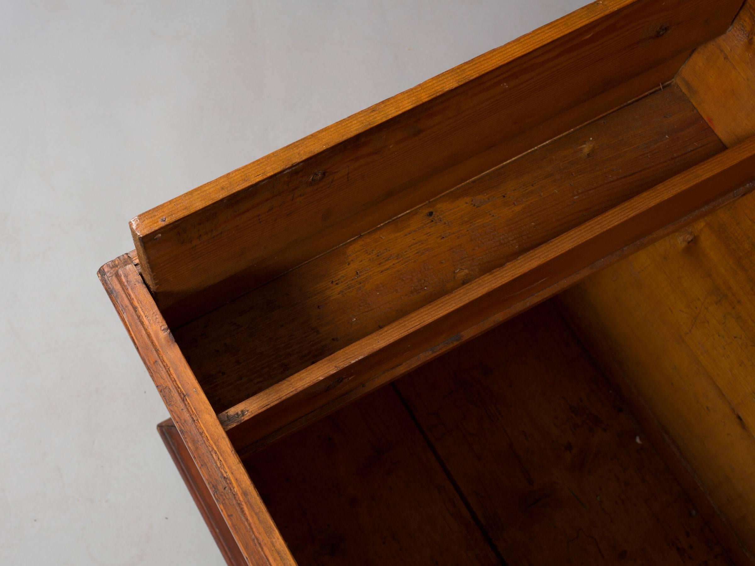 American 19th Century Pine Blanket Chest For Sale