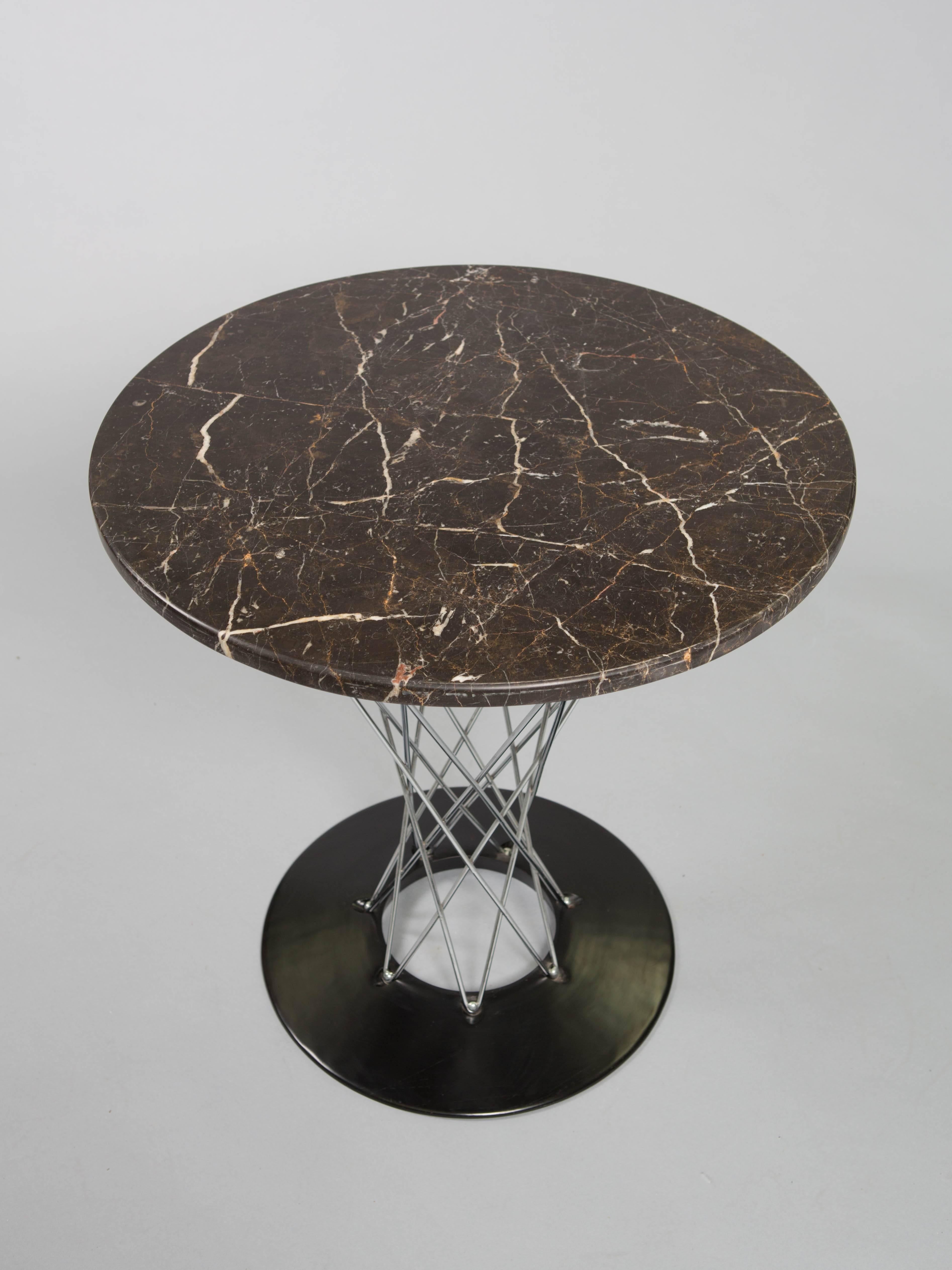 Late 20th Century Isamu Noguchi Cyclone Table with Custom Black Marble Top