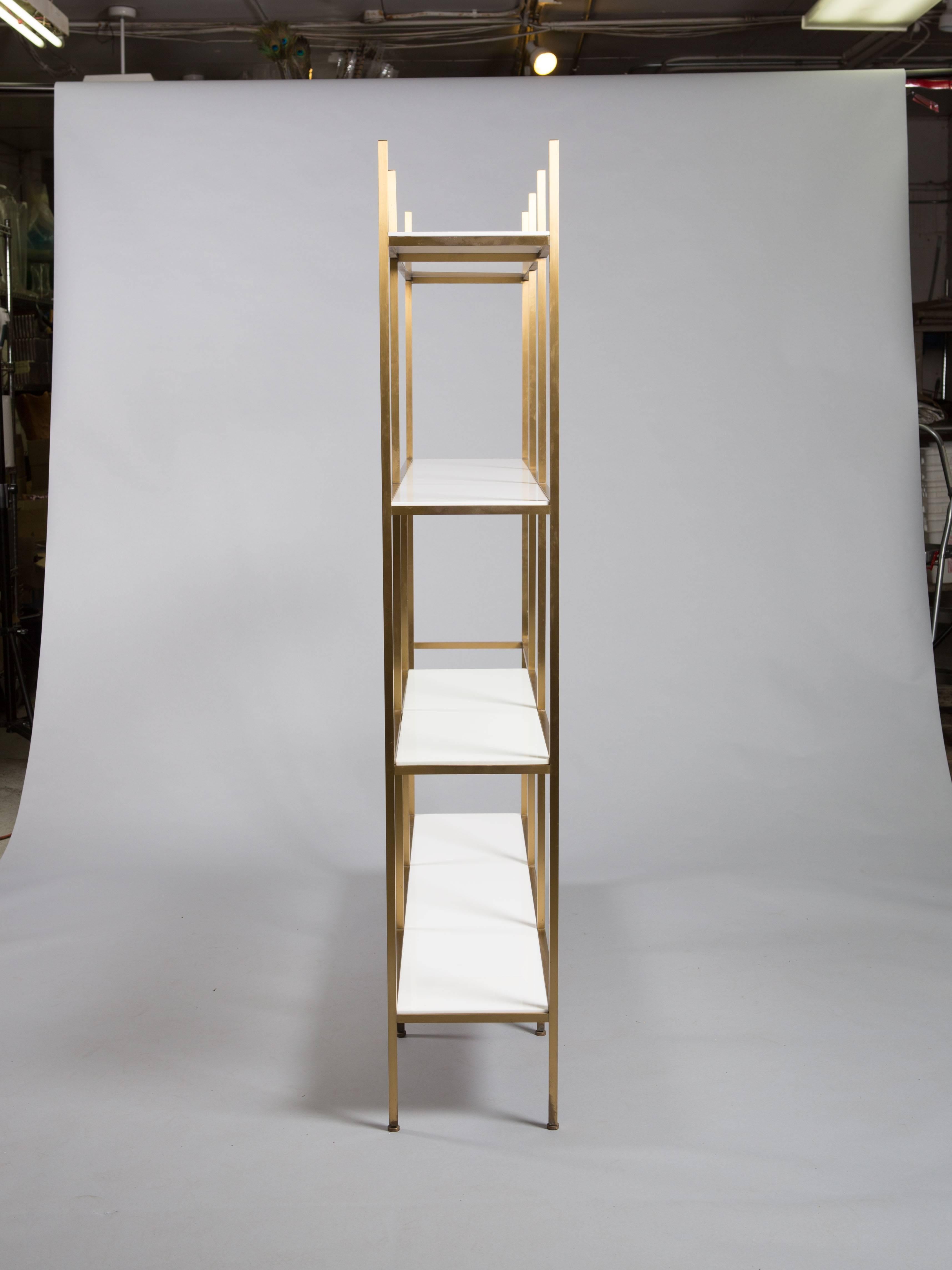 Mid-Century Modern Paul McCobb Brass Etagere