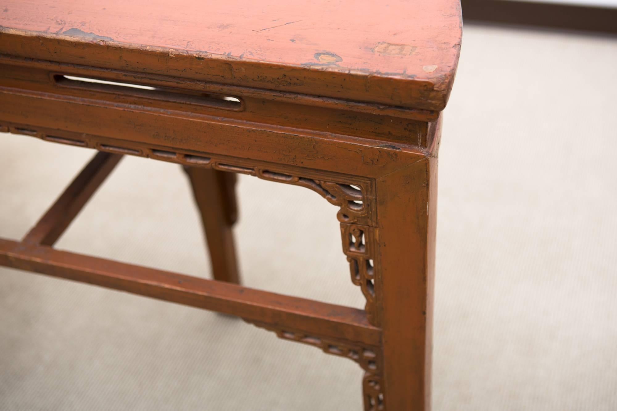 19th Century Chinese Demilune Console 6