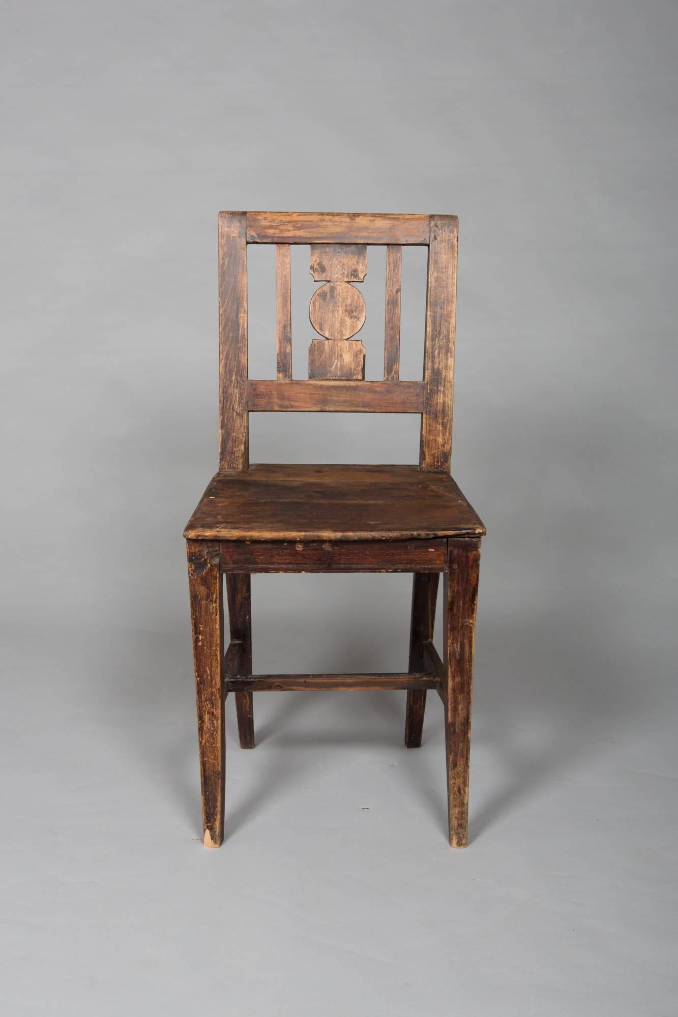 Set of Four 19th Century, Latin American Dining Chairs In Fair Condition In New York, NY