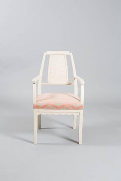 Fauteuil à dossier sculpté Art Déco