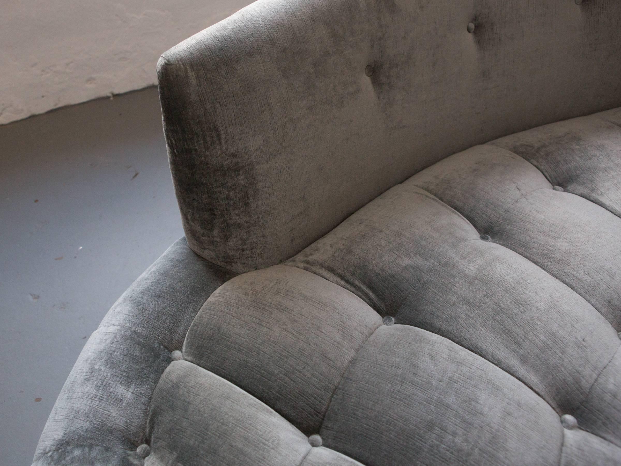Late 20th Century Midcentury Tufted Sectional