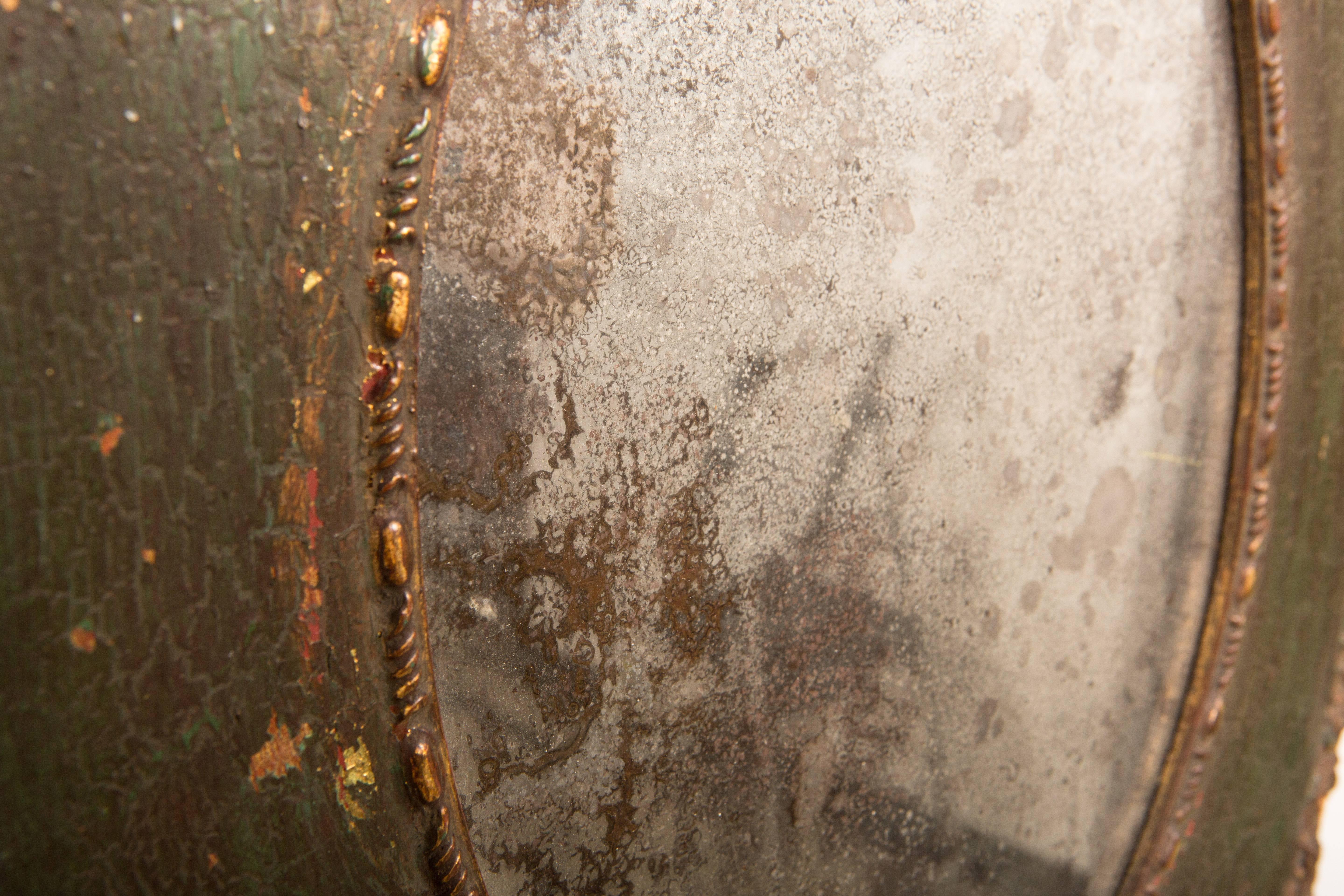 Pair of 19th-Century Antique Oval Mirrors 3