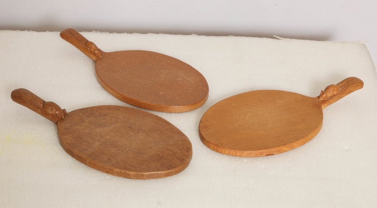Set of Mouseman Cheese Cutting Board