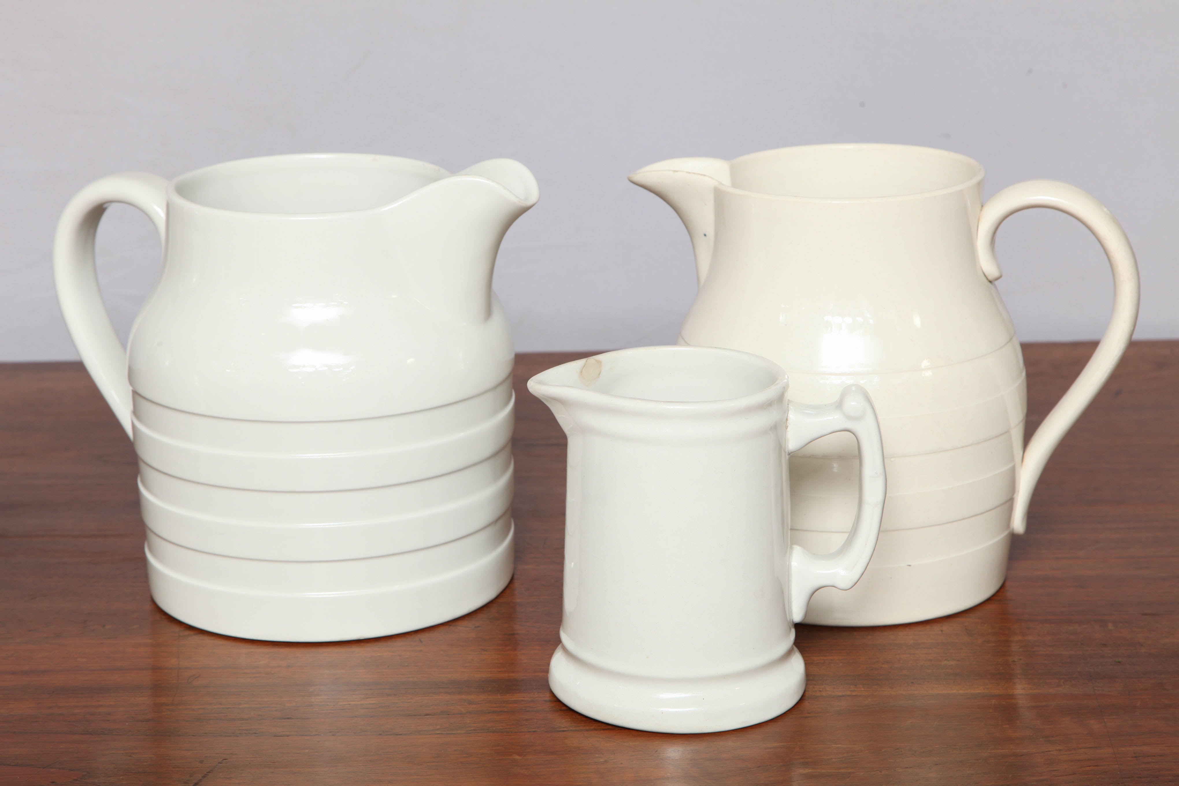 Collection of Creamware Jugs