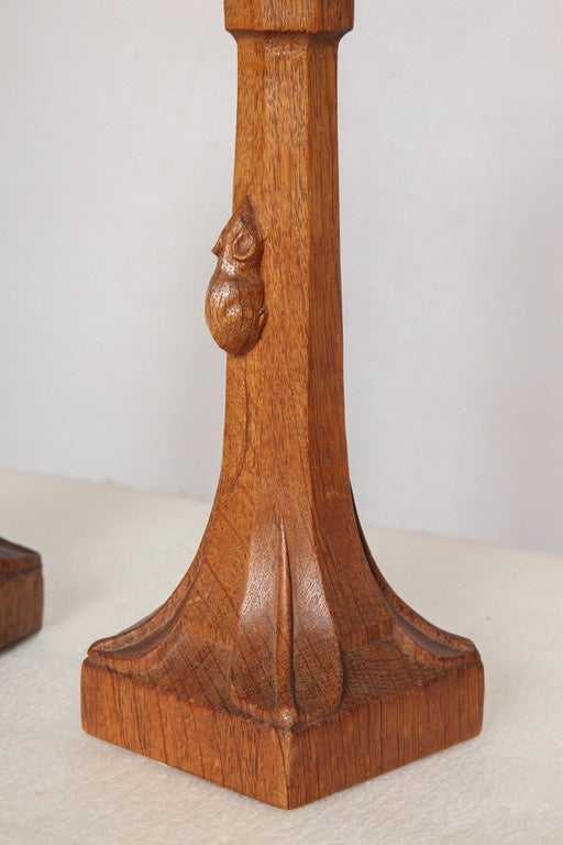 Mouseman Table Lamps In Excellent Condition In New York, NY