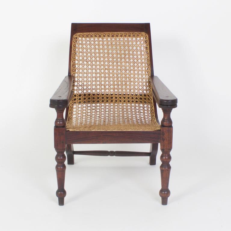 Rare British Colonial Antique Child's Campaign Plantation Chair Rare British Colonial Antique Child's Campaign Plantation Chair 2 - Rare British Colonial Antique Child's Campaign Plantation Chair