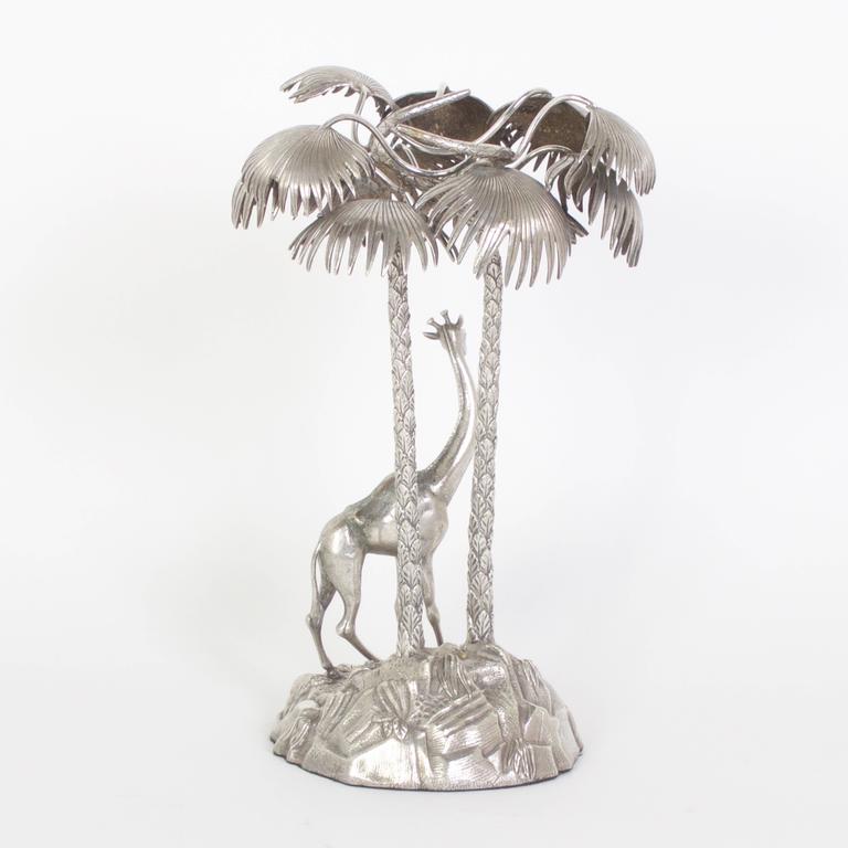 Silver Giraffe Sculpture at 1stDibs