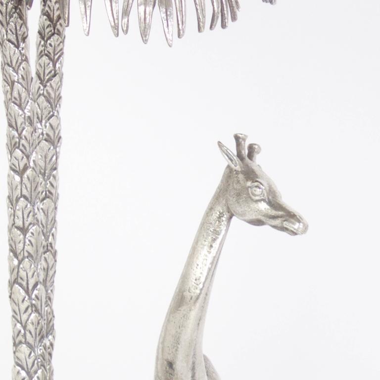 Silver Giraffe Sculpture at 1stDibs