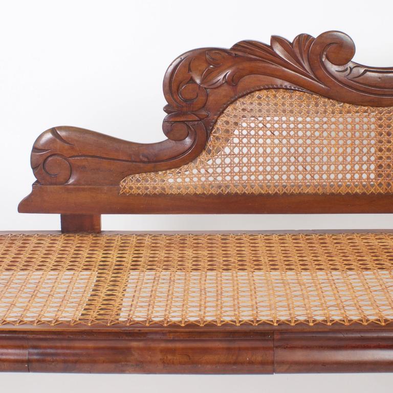 British Colonial Mahogany Antique Chaise Longue at 1stDibs