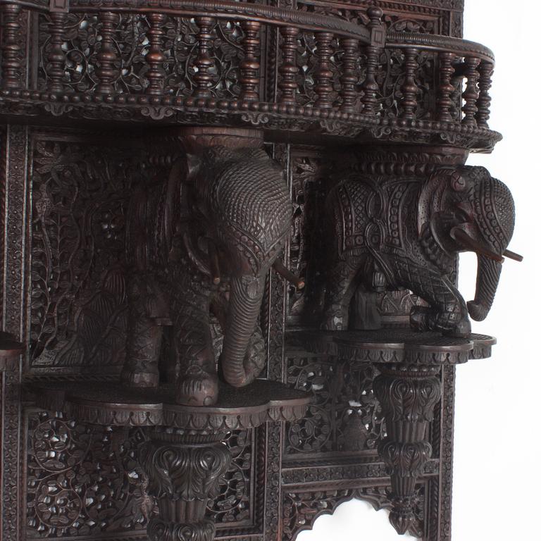 Antique Anglo-Indian Carved Wall Shelf at 1stdibs