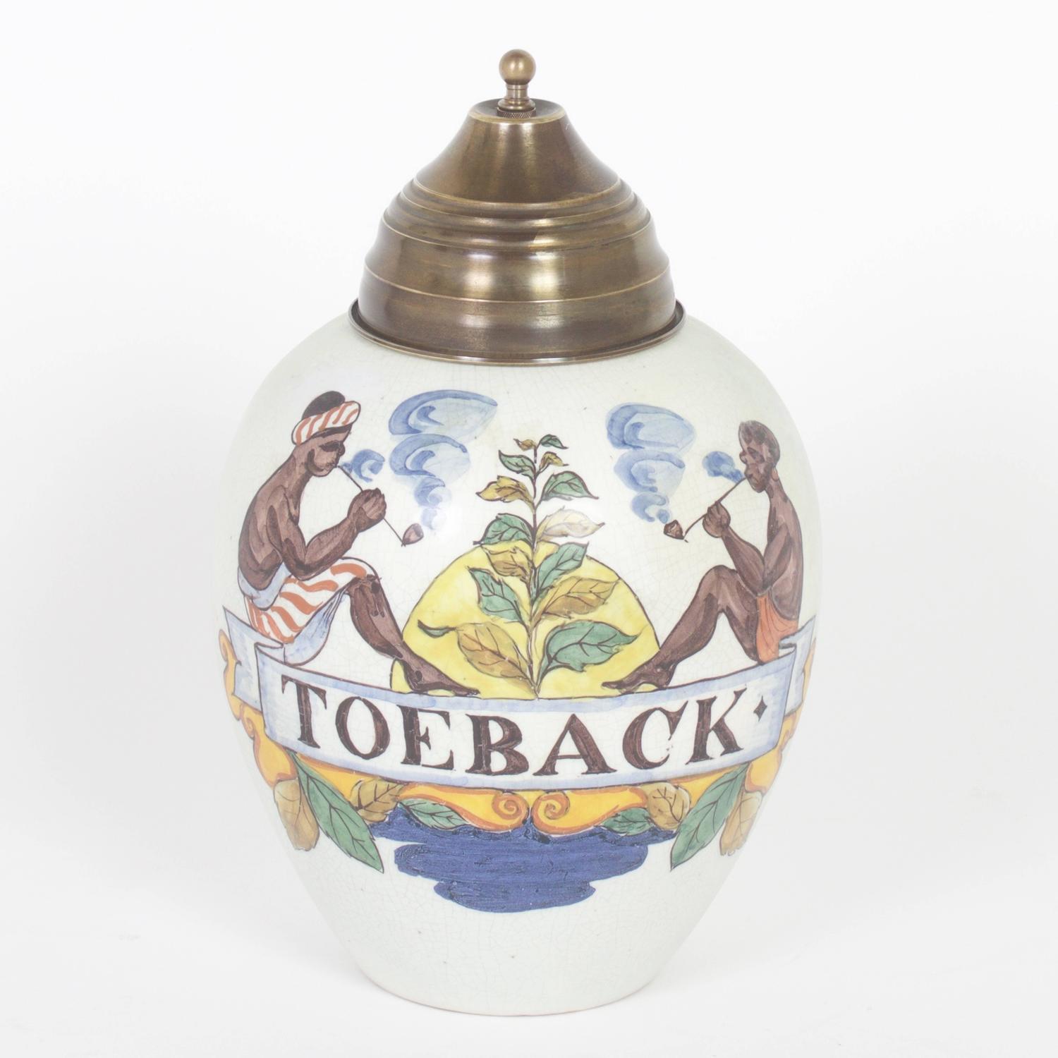 Pair of Vintage West Indies Style Tobacco Jars For Sale at 1stdibs