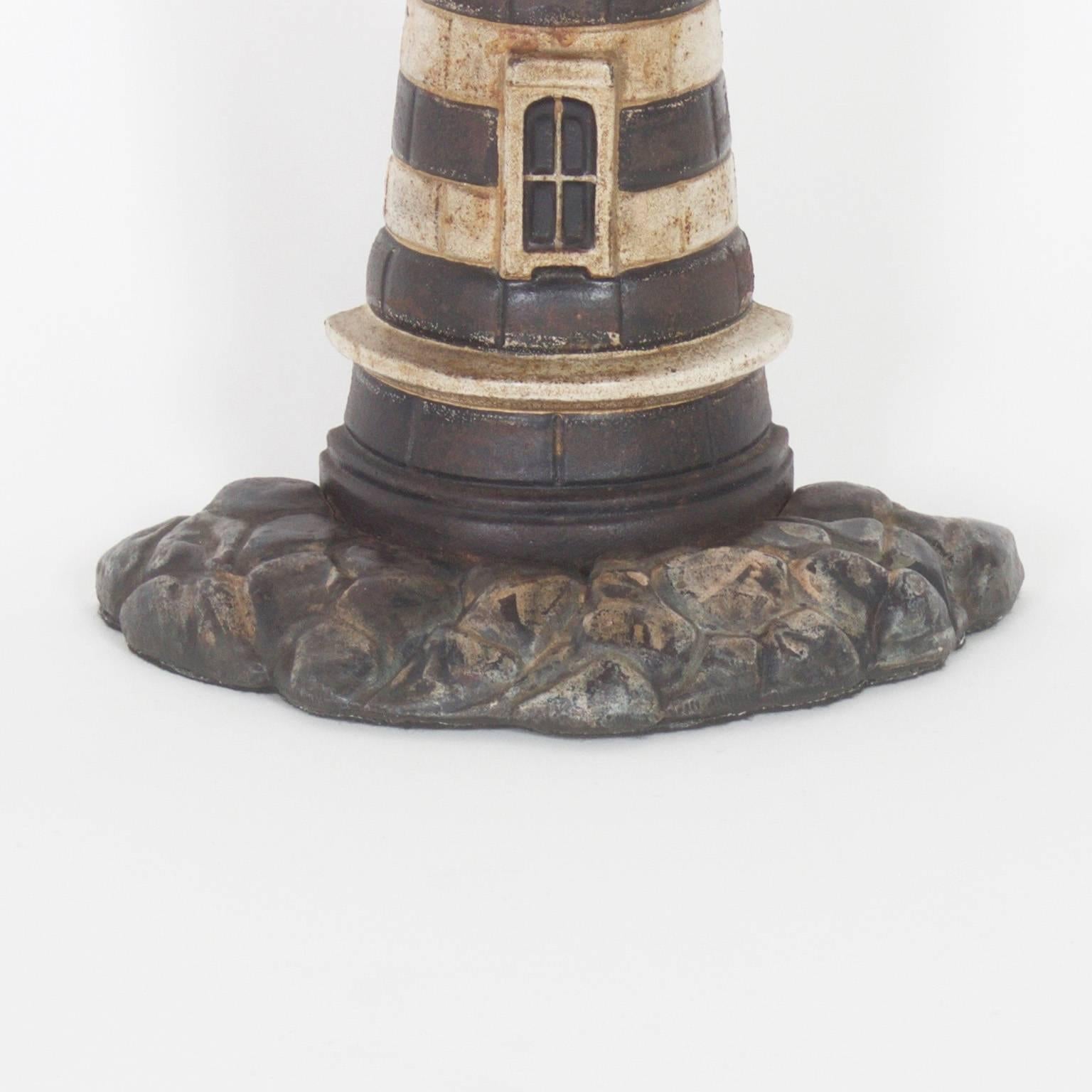cast iron lighthouse doorstop