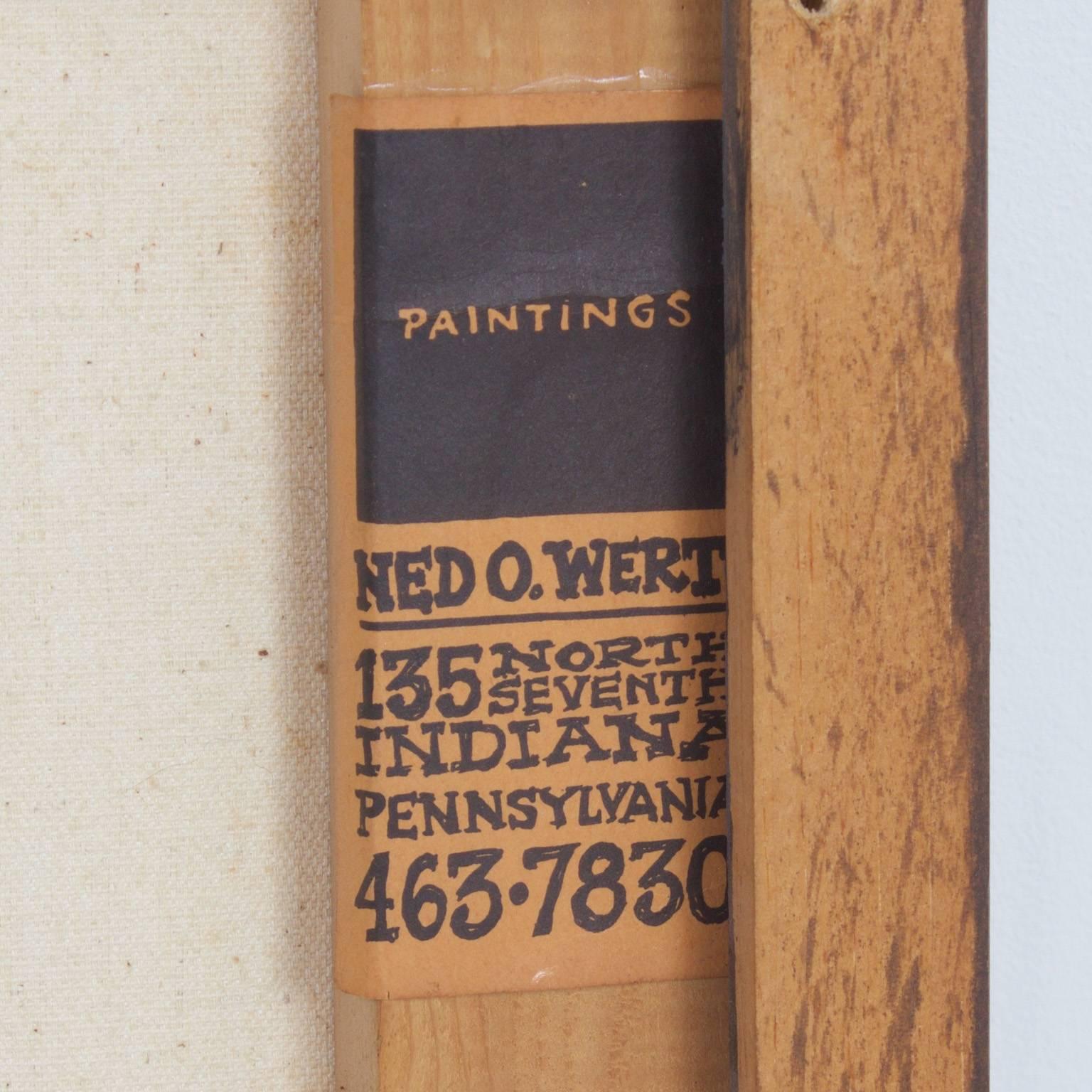 Modernist Abstract Painting by Ned O Wert In Good Condition In Palm Beach, FL