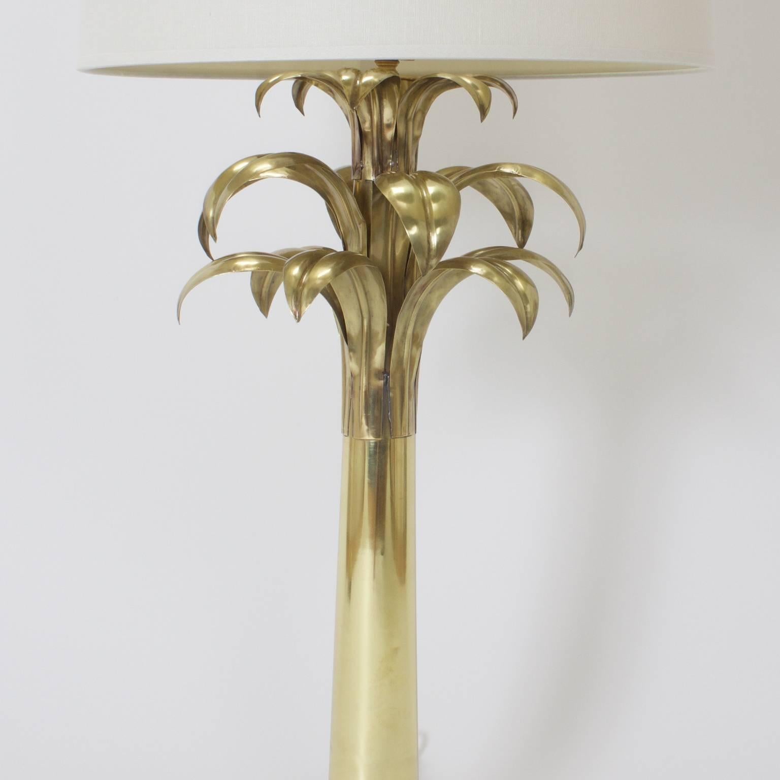 brass palm tree lamp
