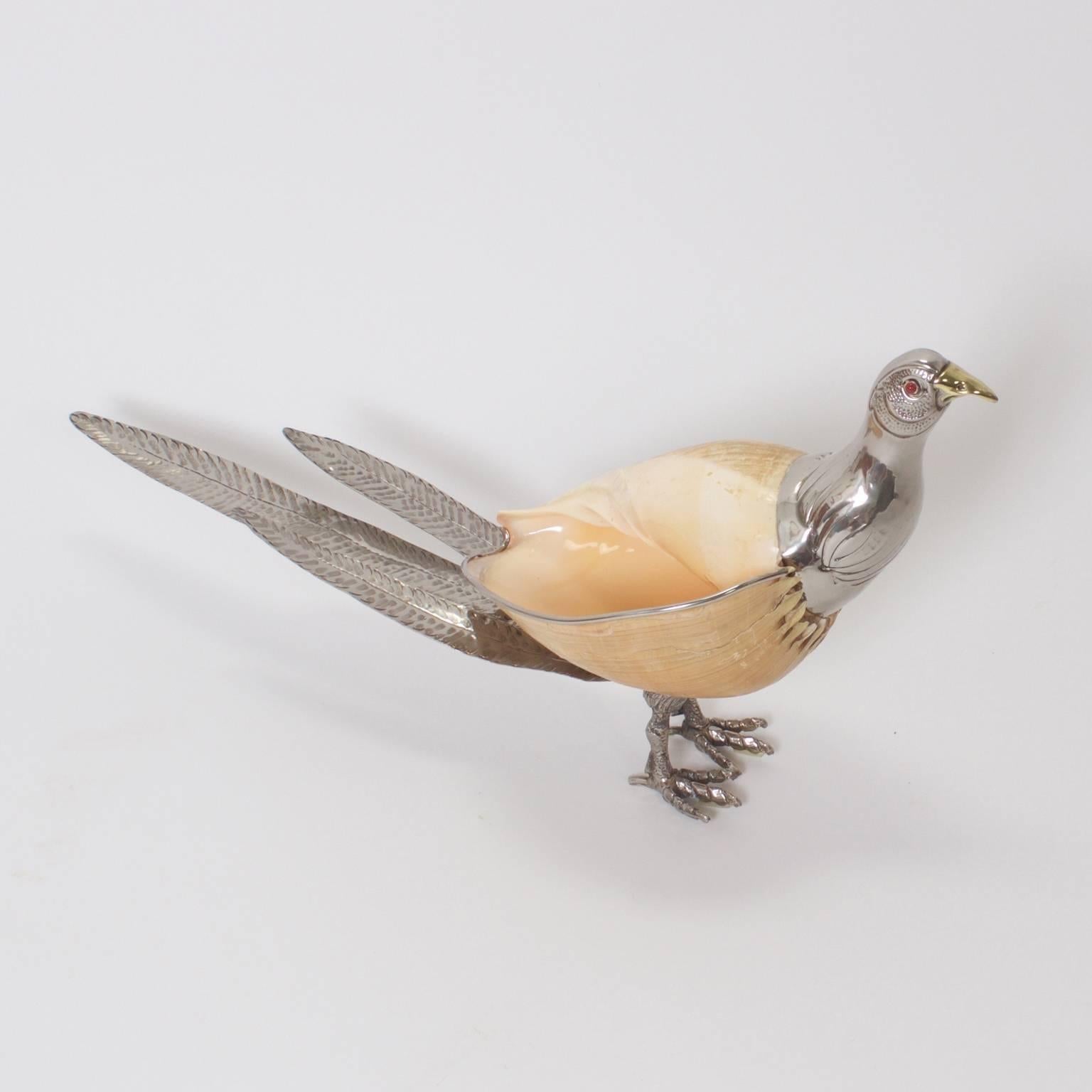 Mid-Century Binazzi Style Bird Sculpture In Excellent Condition In Palm Beach, FL