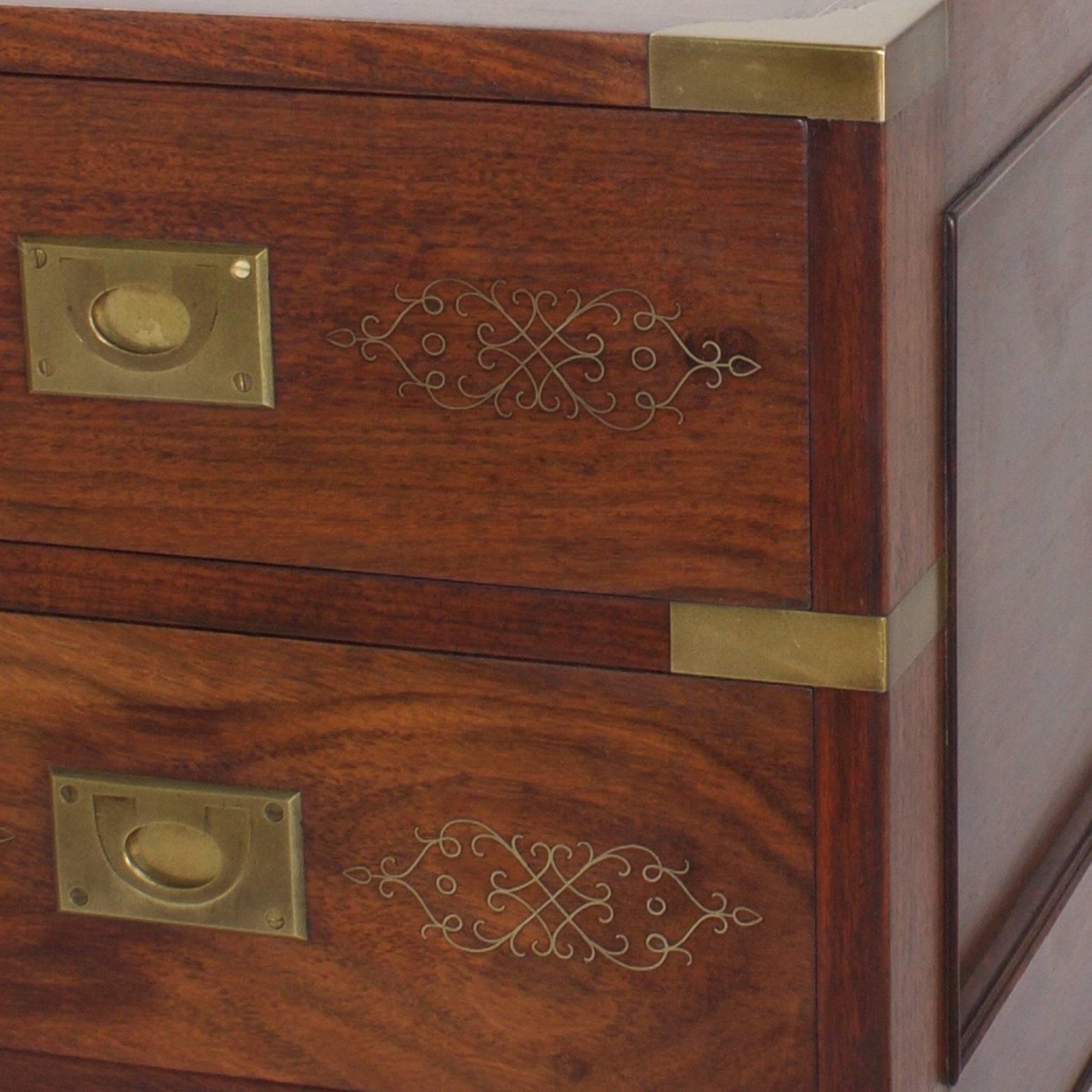 Indian Campaign Style Gentleman's Chest of Drawers