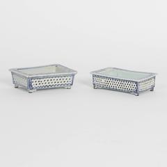 Three Chinese Export Narcissus Trays