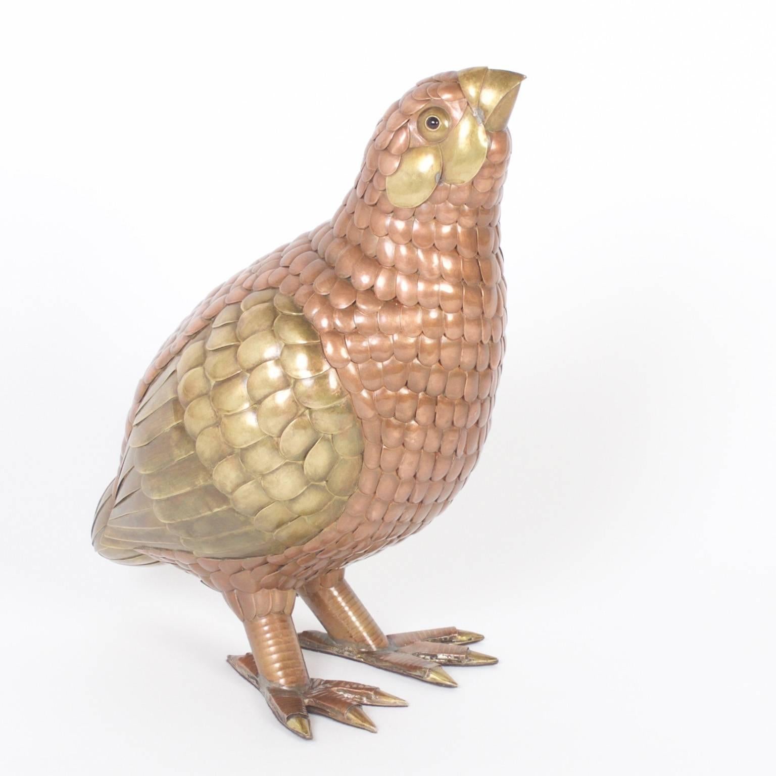 Mexican Pair of Mid-Century Bustamante Quails