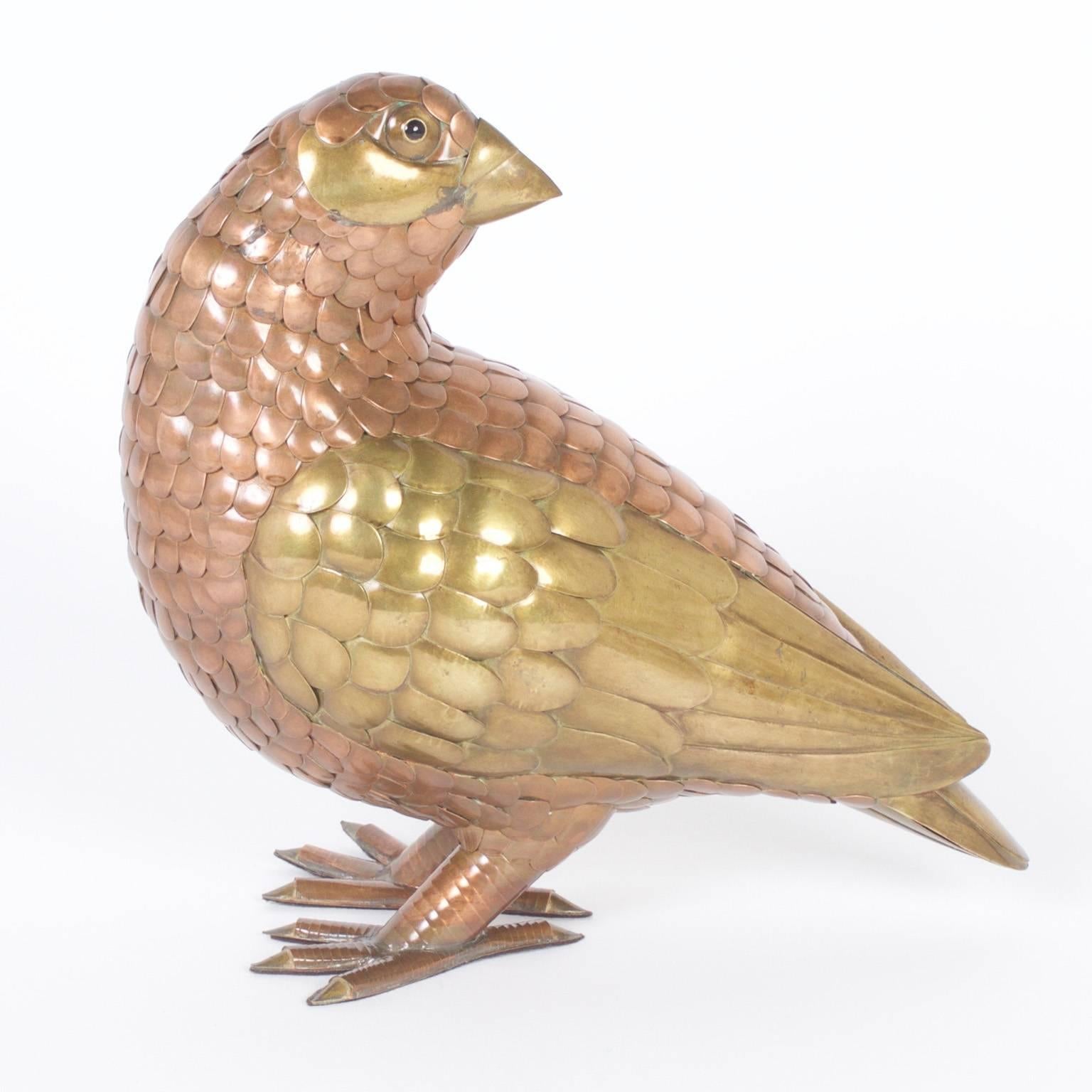 Mid-Century Modern Pair of Mid-Century Bustamante Quails