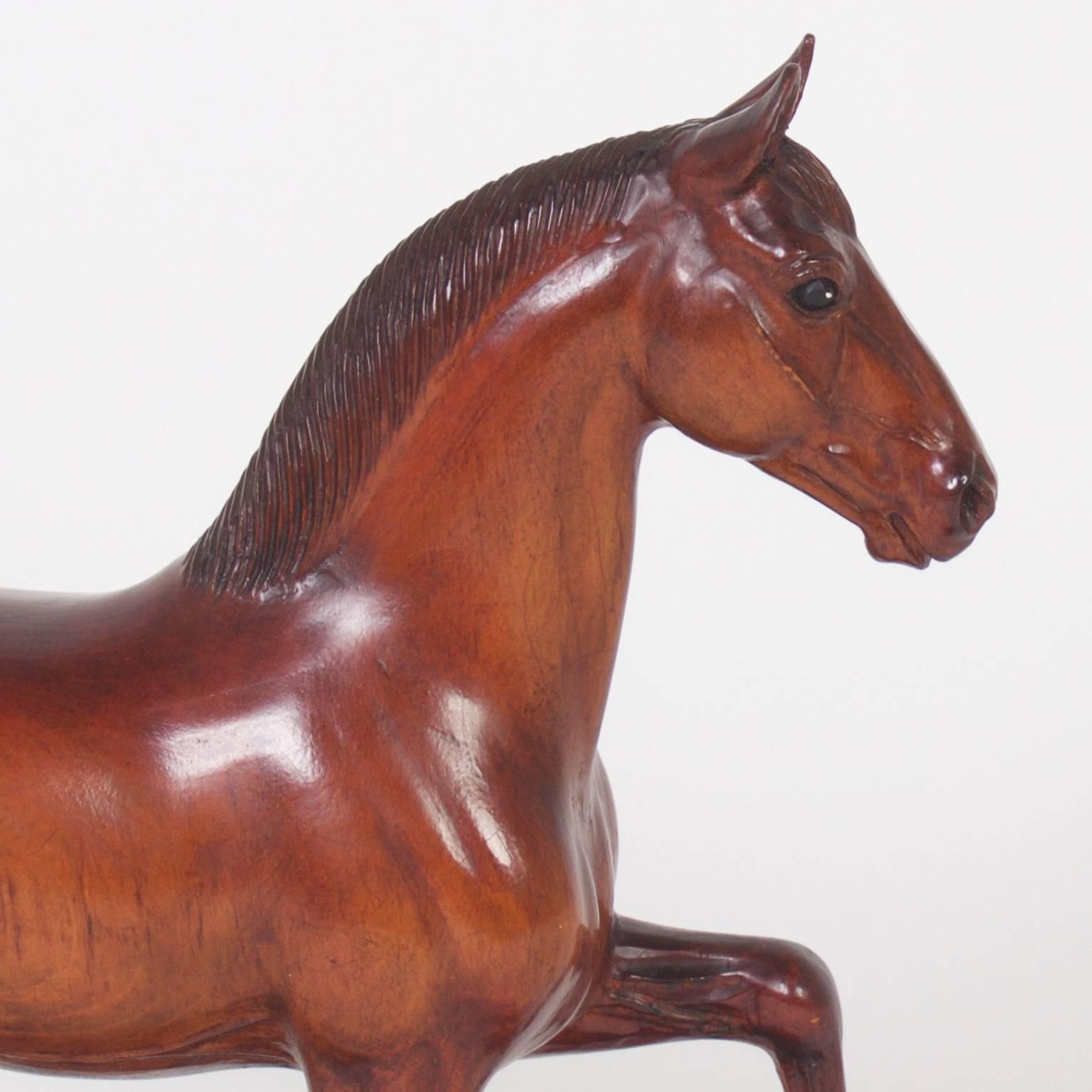 Two Peter Giba Horse Sculptures In Good Condition In Palm Beach, FL