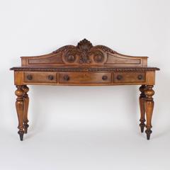 Three-Drawer Sideboard or Server in Walnut