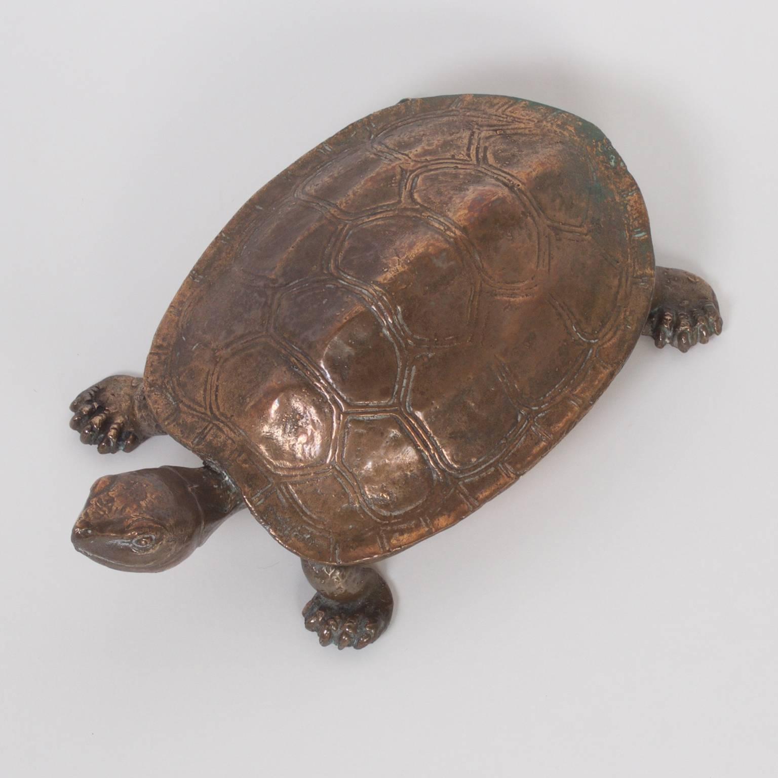 American Early 20th Century Bronze Turtle