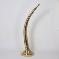 Large Pair of Brass Tusks