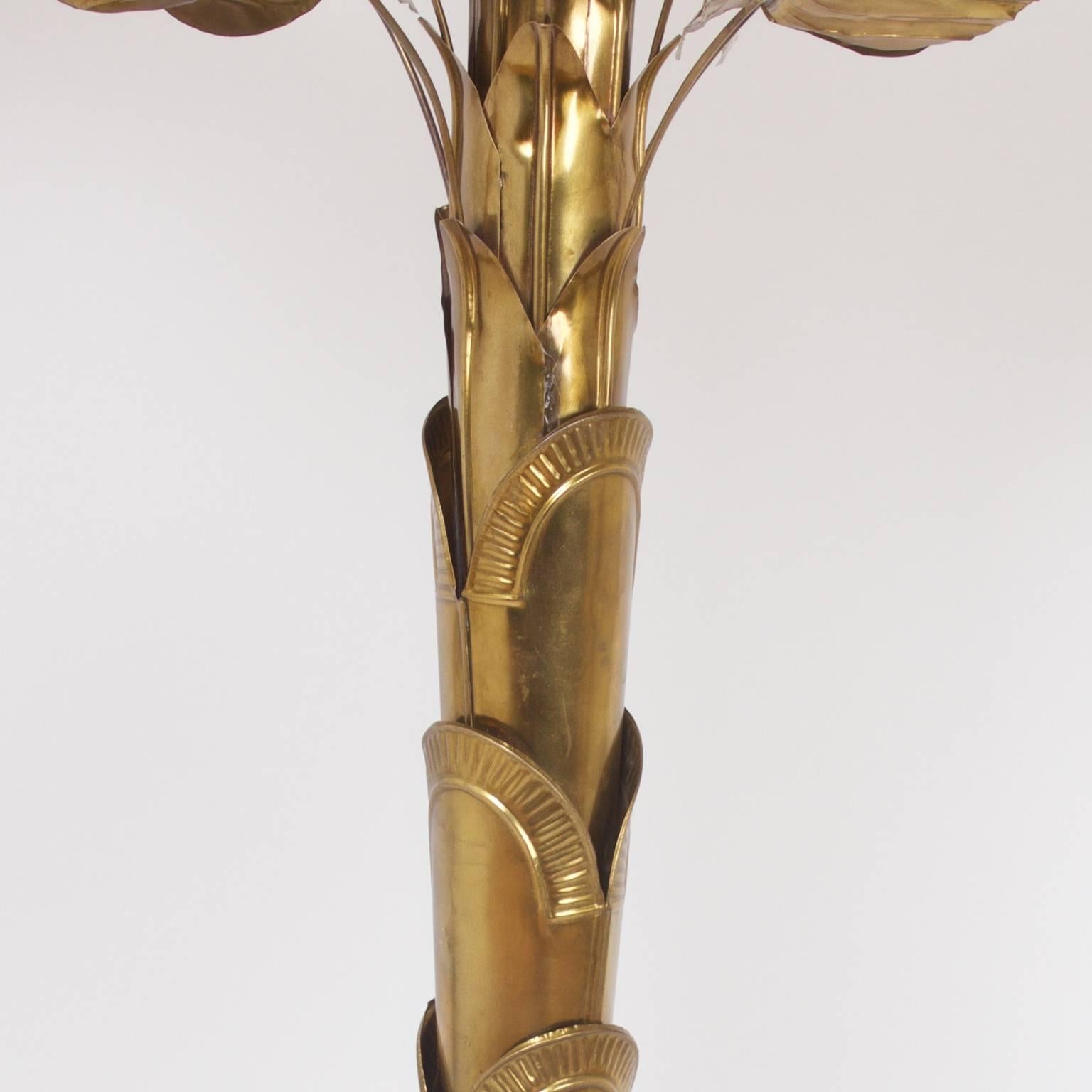 Mid-Century Brass Palm Tree Sculpture at 1stDibs