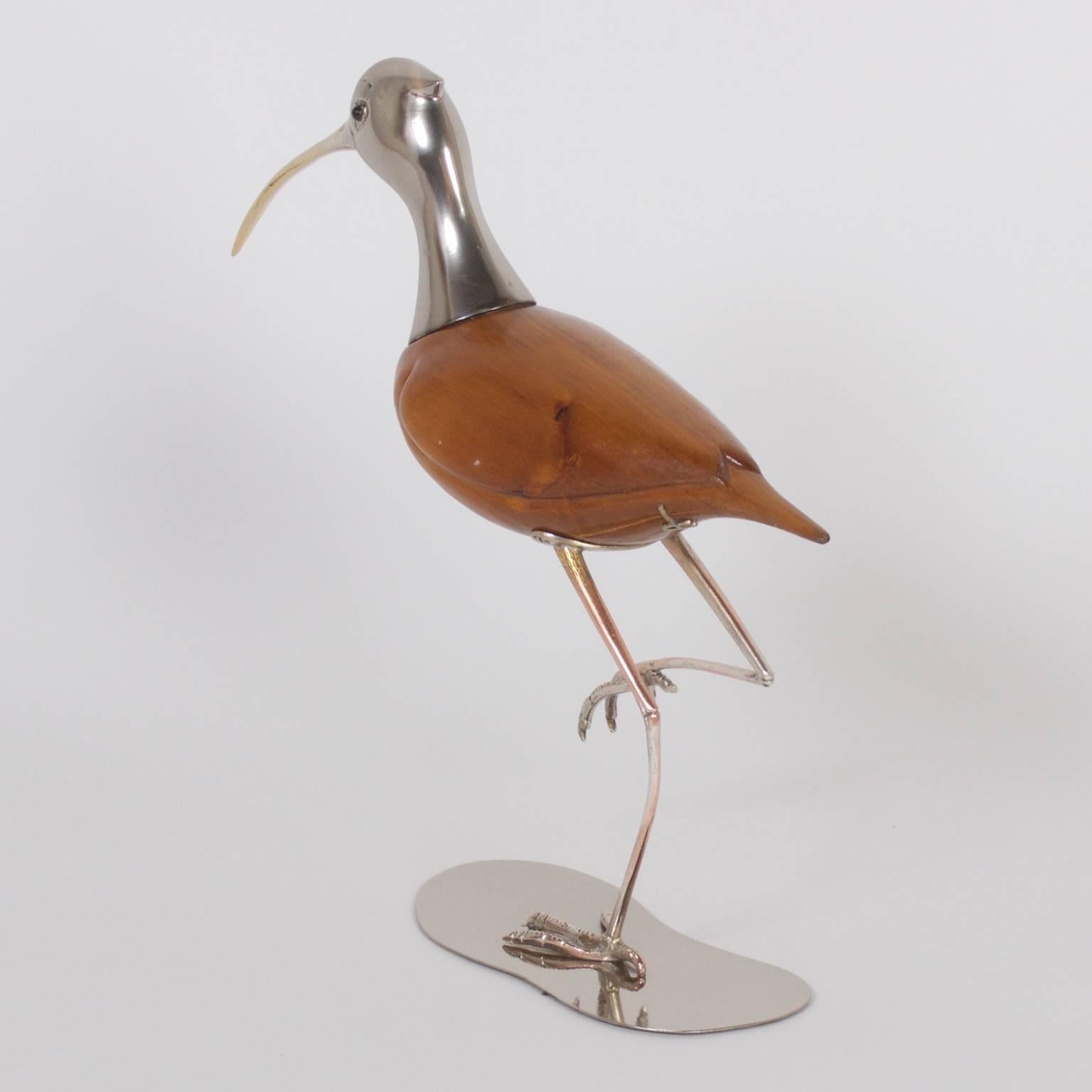 mid century bird sculpture