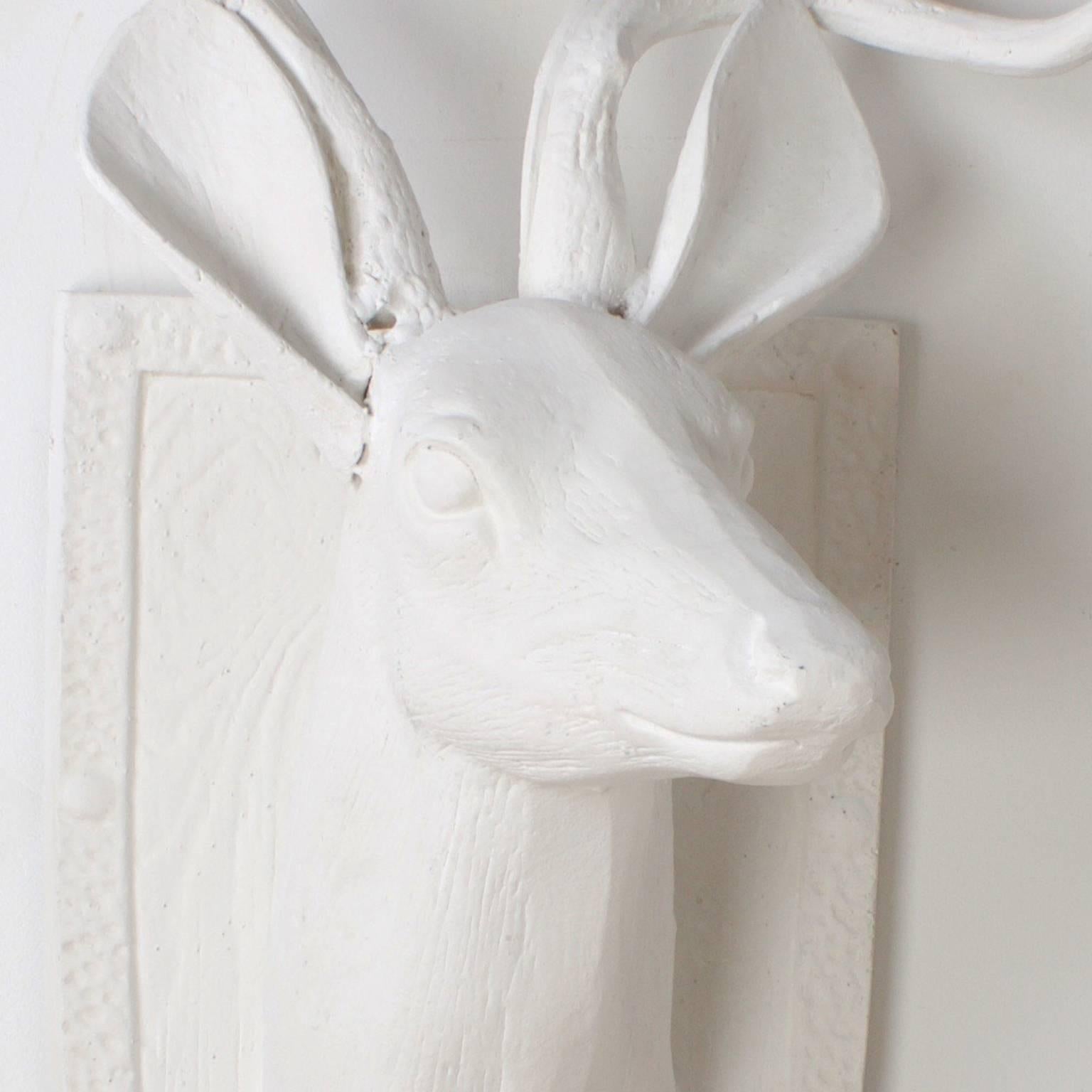 American Mid-Century Cast Aluminum Deer Head