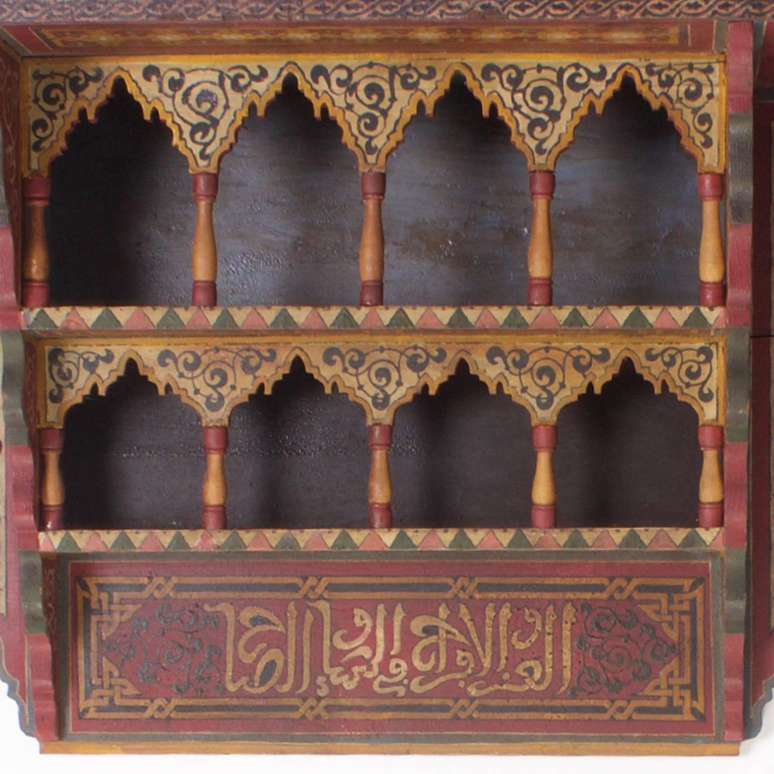 Early 20th Century Moroccan Wall Shelf In Excellent Condition In Palm Beach, FL