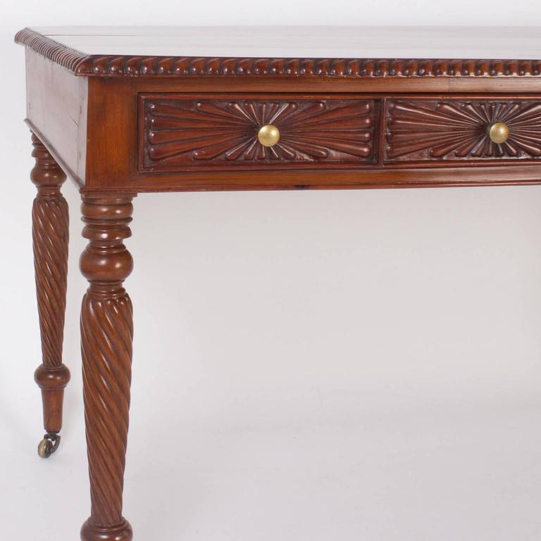 19th Century British Colonial Writing Desk Or Library Table At 1stdibs