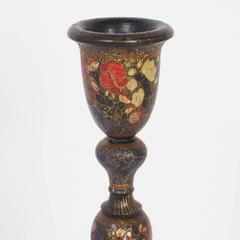 Antique Pair of Antique Kashmiri Candlesticks