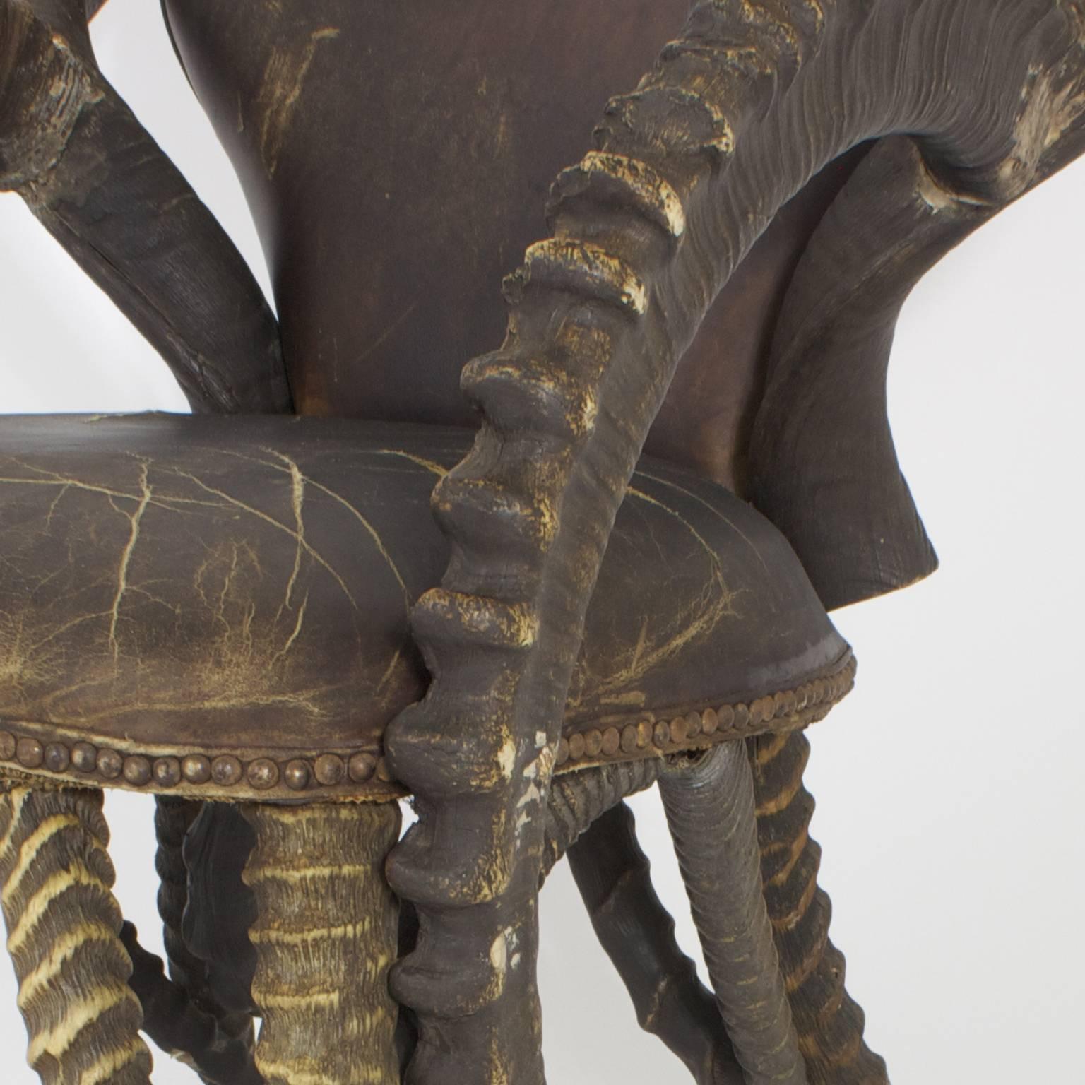 Early 20th Century Set of Six Horn Dining Chairs, Exceptional 3