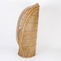 Sedia Peacock in rattan del 1930