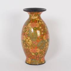 Pair of Kashmiri Papier Mâché and Lacquer Vases